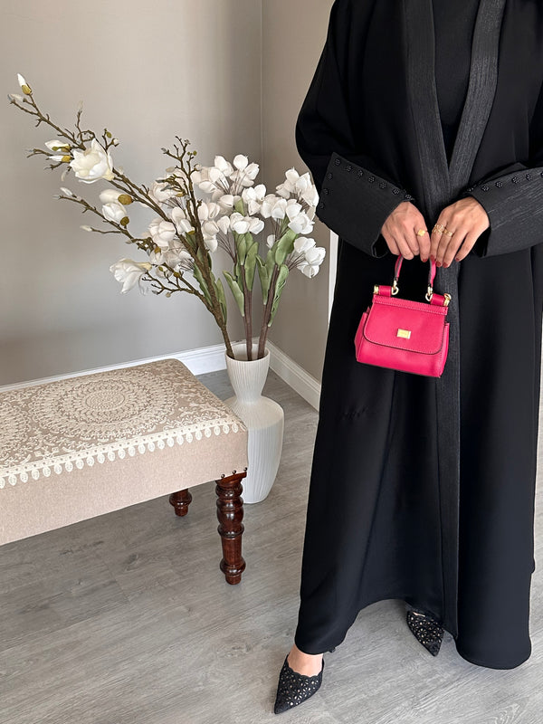Black Abaya with jakar #115