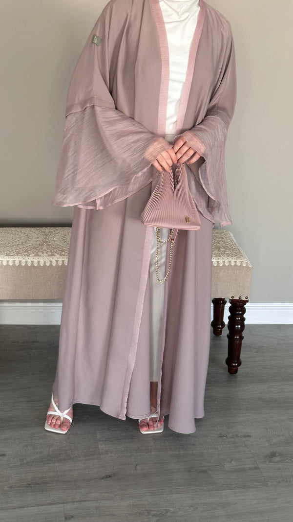 Pinky node abaya #ED24