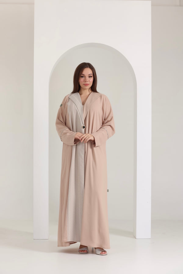 Beige blazer Abaya #D6