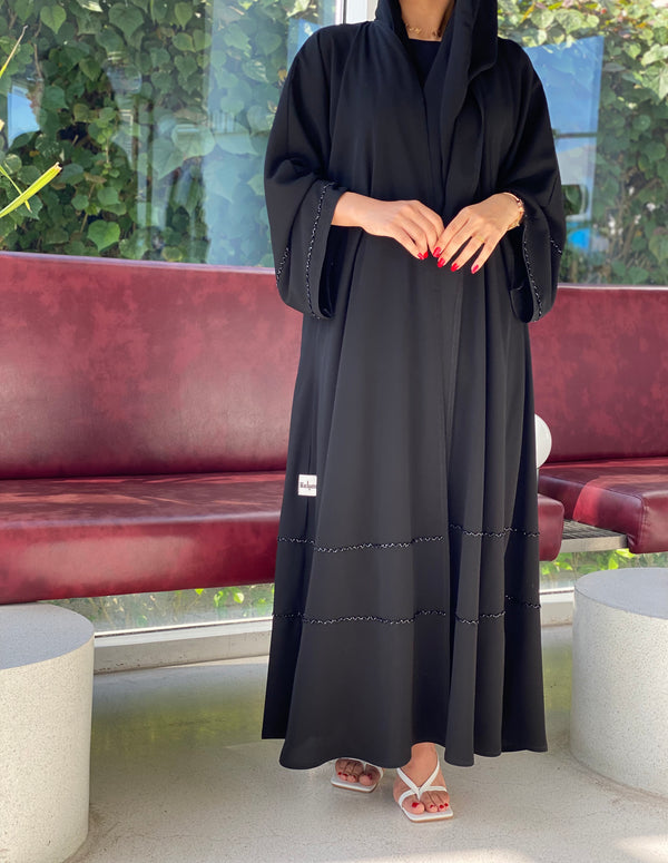 Full black kloosh abaya #14