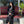 Load image into Gallery viewer, Black vx black shiffon abaya #18
