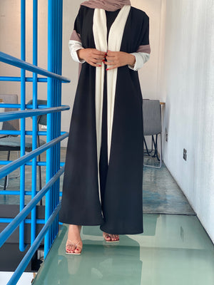 Abaya with long pleats #F9r