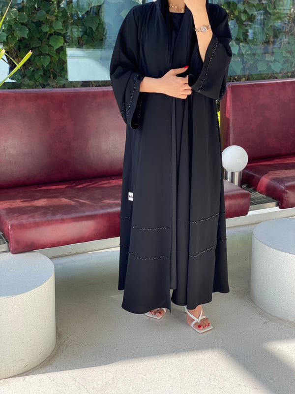 Full black kloosh abaya #14